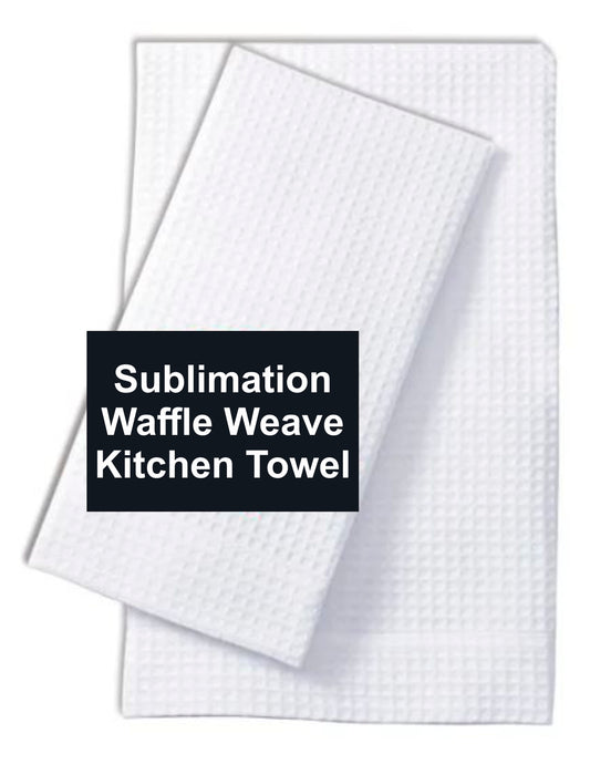 Waffle Weave Sublimation Blank Kitchen Dish Towels – Sublimation Blanks  Company