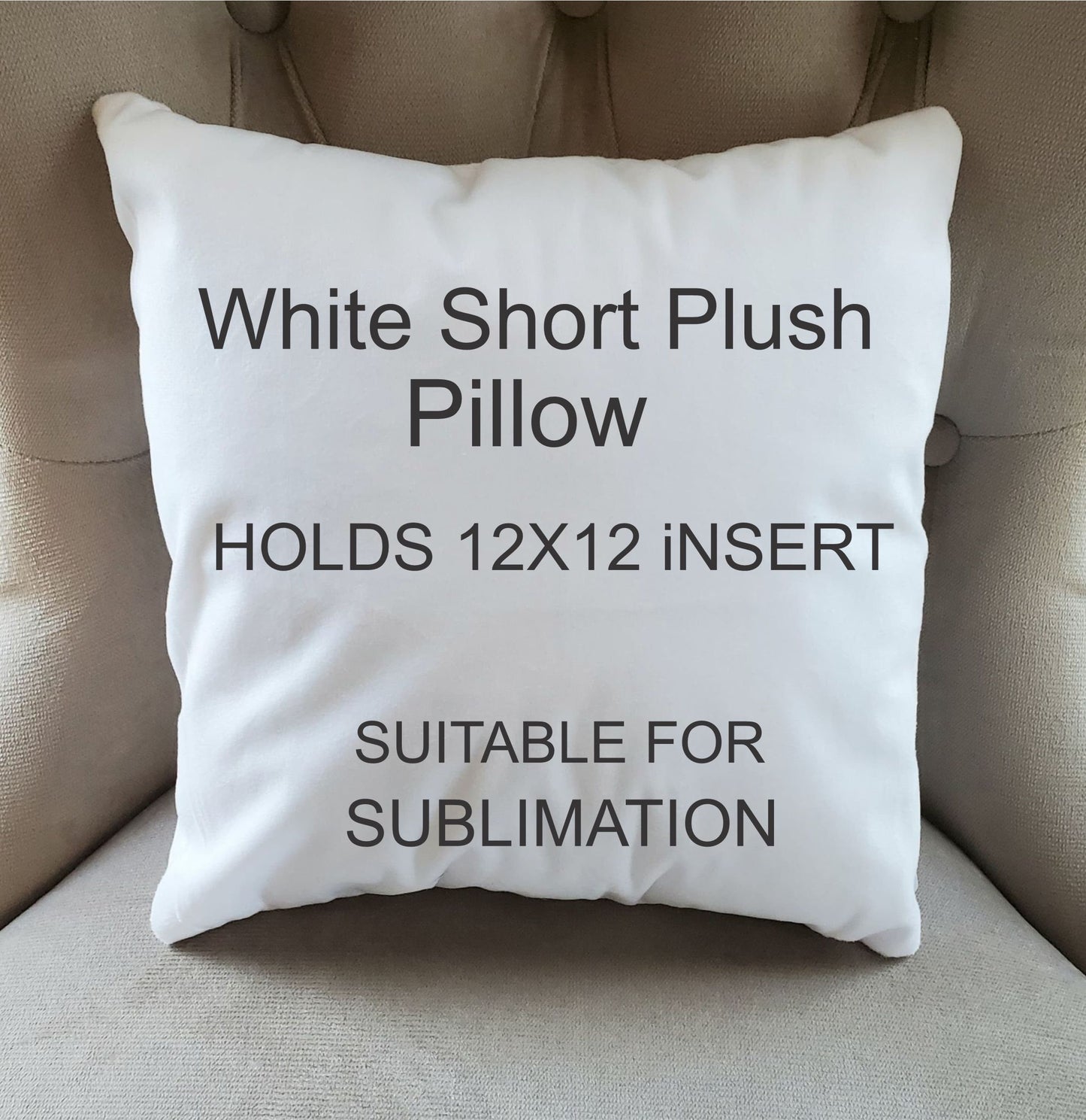 Velvet Pillow Cover/ Super Soft Pillow Cover/ Sublimation Pillow Cover/  Blank Pillow Cover/ Polyester Plush Pillow Cover/ Holds 12x12 Insert 